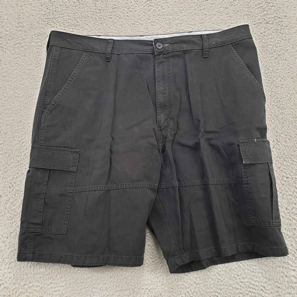 Wrangler Shorts Mens 42 Regular Black Cargo Outdoor Pockets 9" inseam